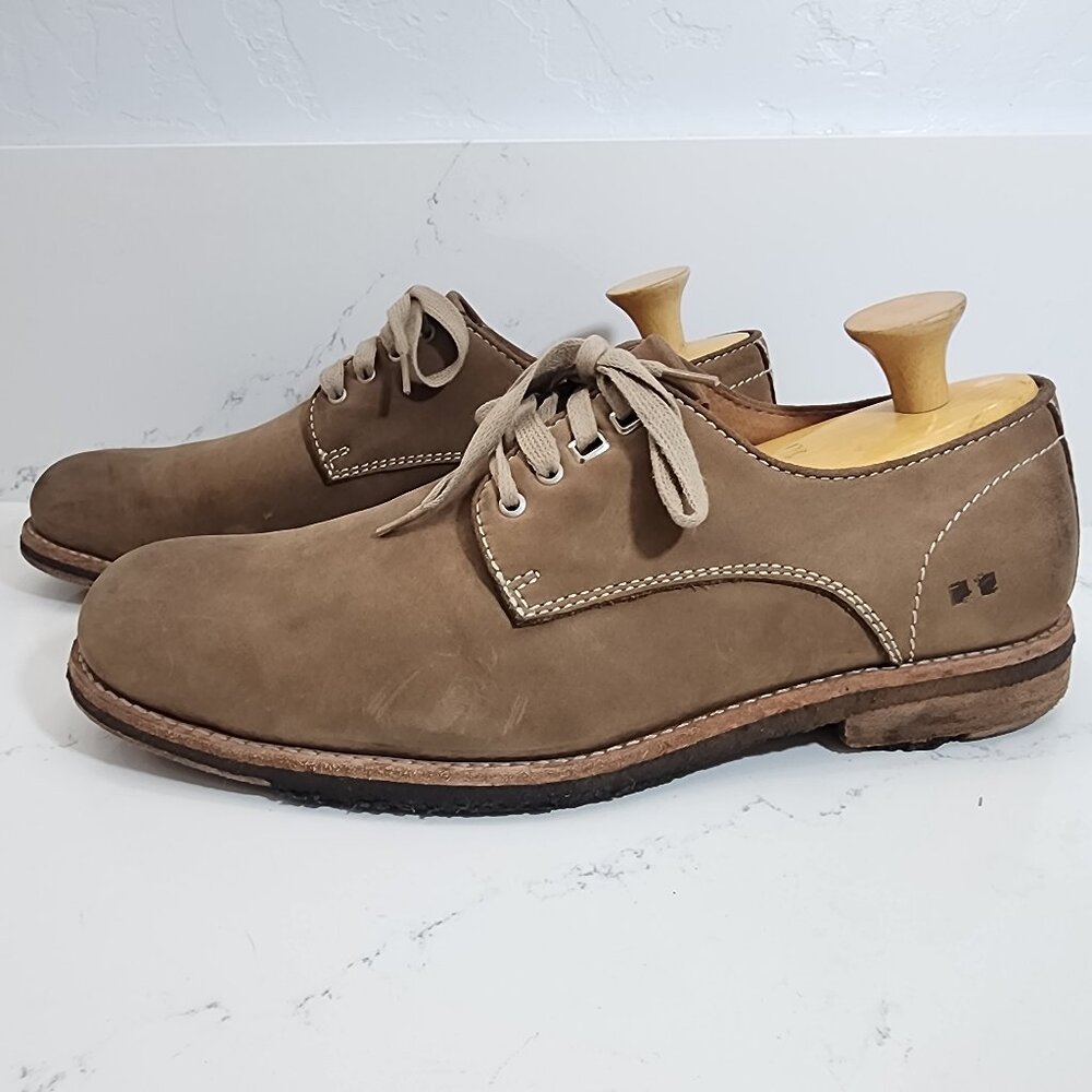 BED STU Brown Suede Men's Reagan Derby Dress or Casual Shoes Size 11